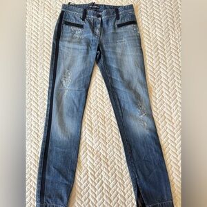NWT Dolce & Gabbana Straight Leg Distressed Jeans Size 40